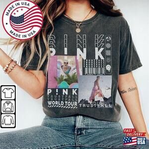 Pnk Music  T-Shirt  Y2K   90S P1nk Summer Carnival  Tour Tickets Tee